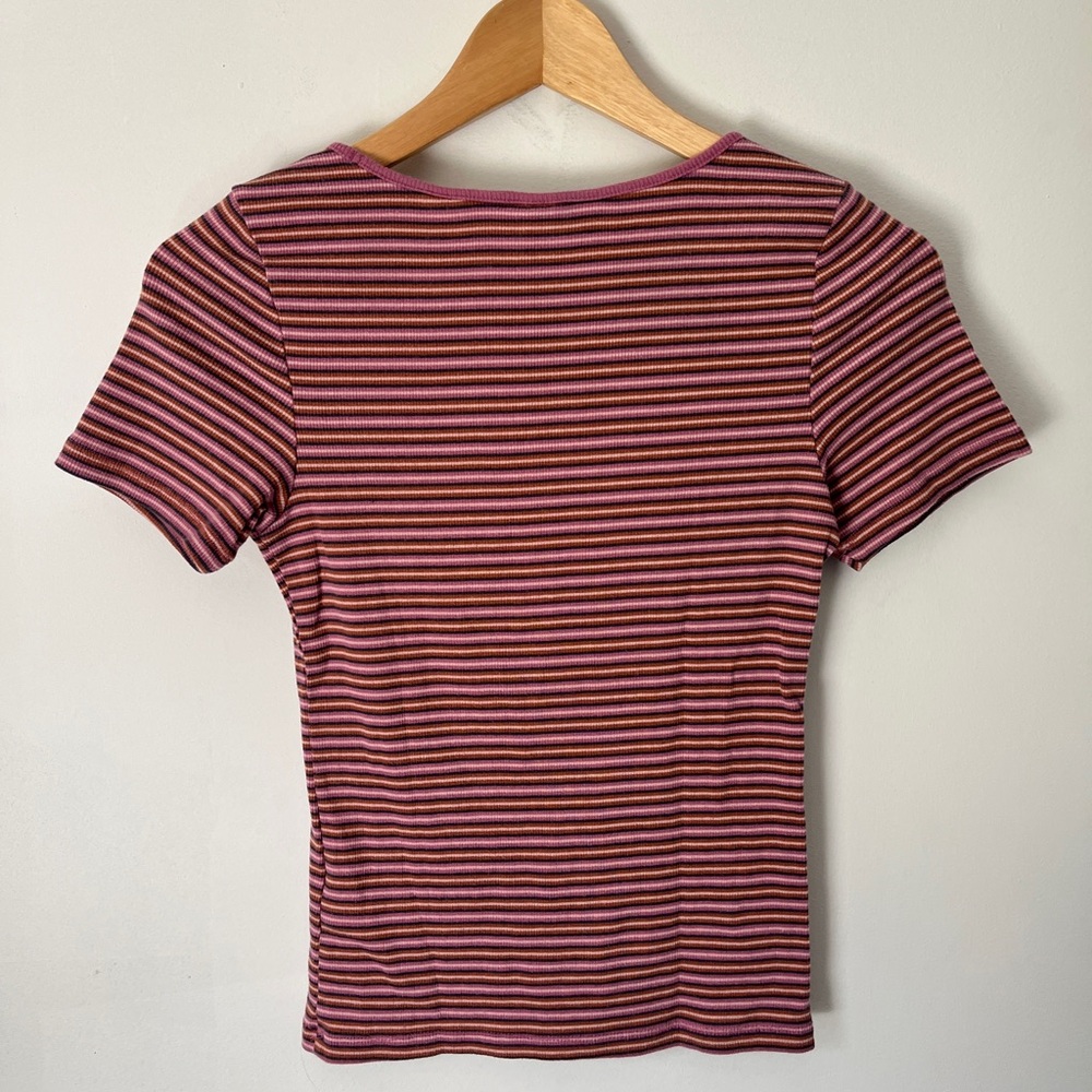 LEVIS Women Striped T-shirt Size Xs - Picture 4 of 5